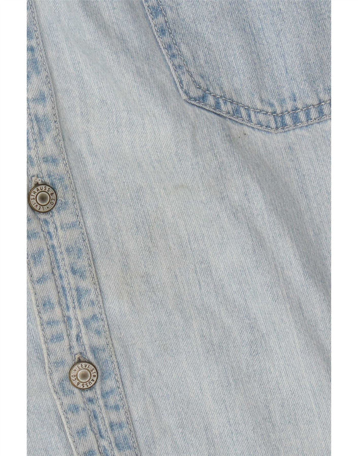 Levi's Mens Denim Shirt XL Blue Cotton