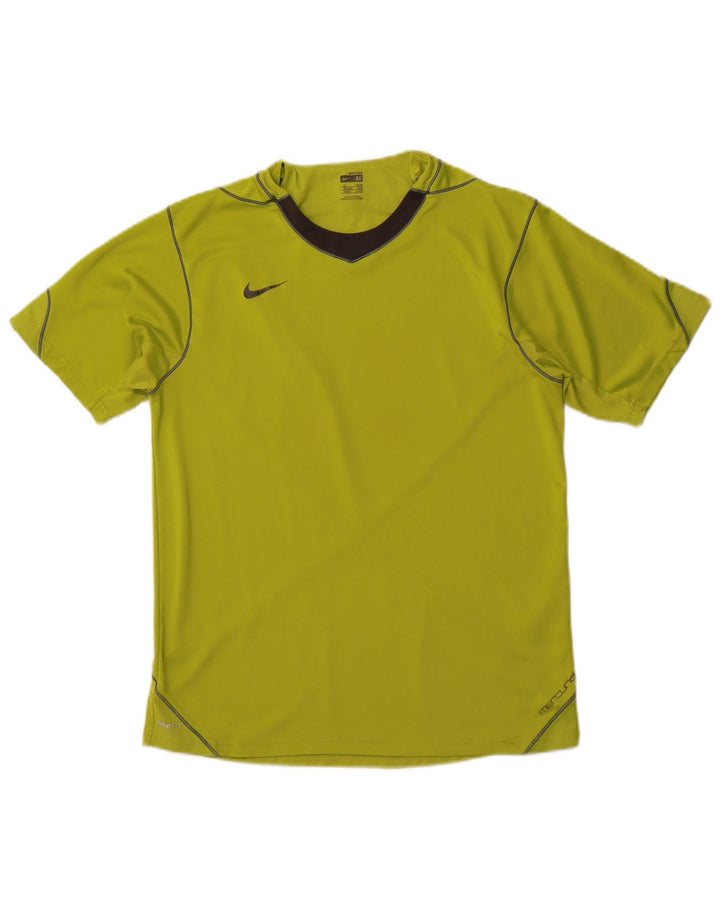 NIKE Mens Mercurial T-Shirt Top Medium Green Colourblock Polyester