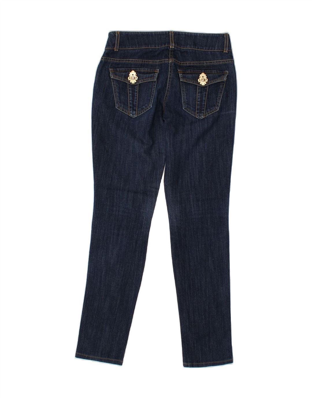 ROCCOBAROCCO Womens Slim Jeans W28 L28  Navy Blue Cotton Vintage Roccobarocco and Second-Hand Roccobarocco from Messina Hembry 