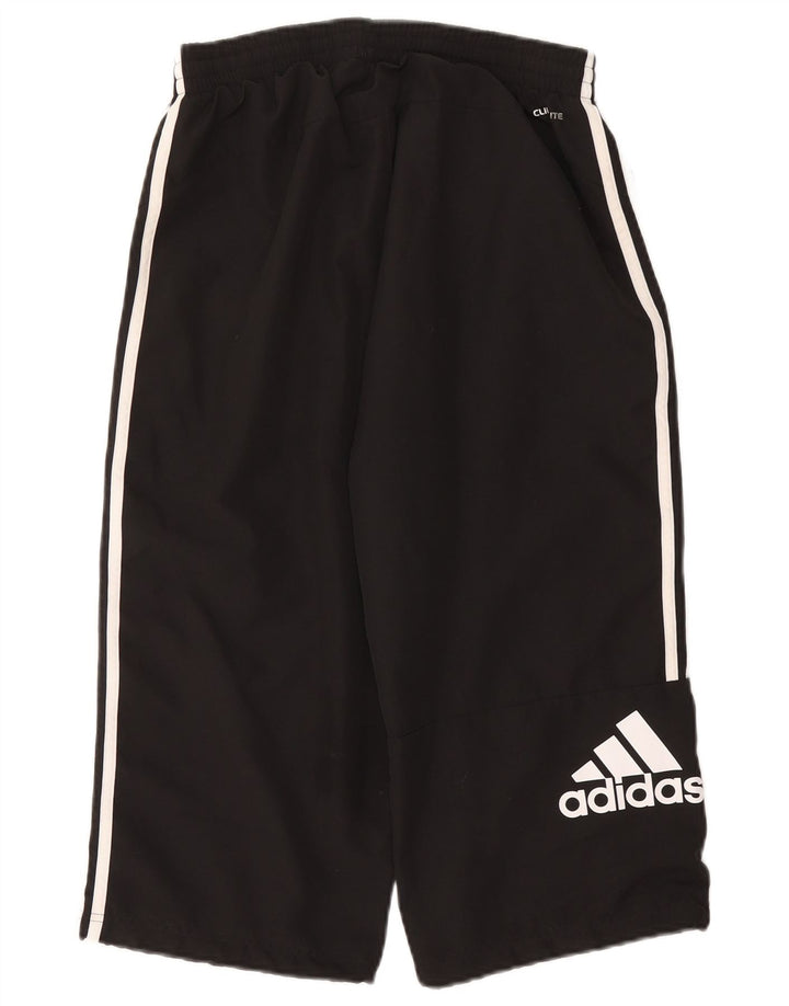 Adidas Mens Climalite Graphic Capri Tracksuit Trousers Medium Black