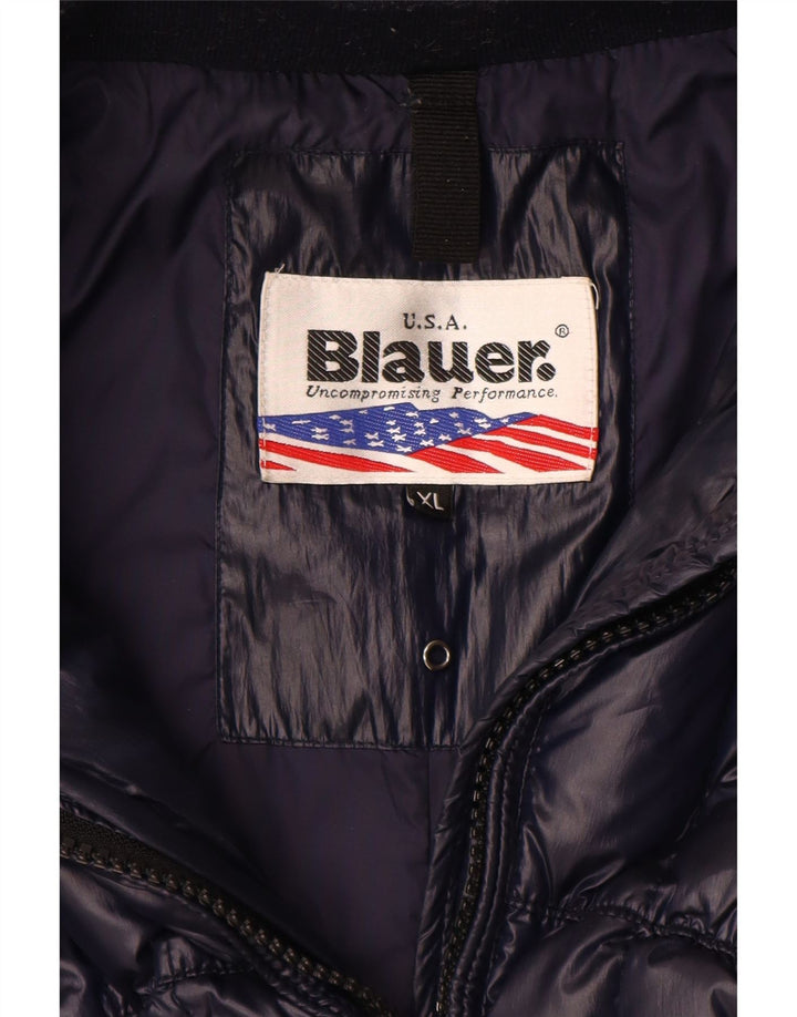 Blauer Womens Padded Coat UK 18 XL Navy Blue Polyester