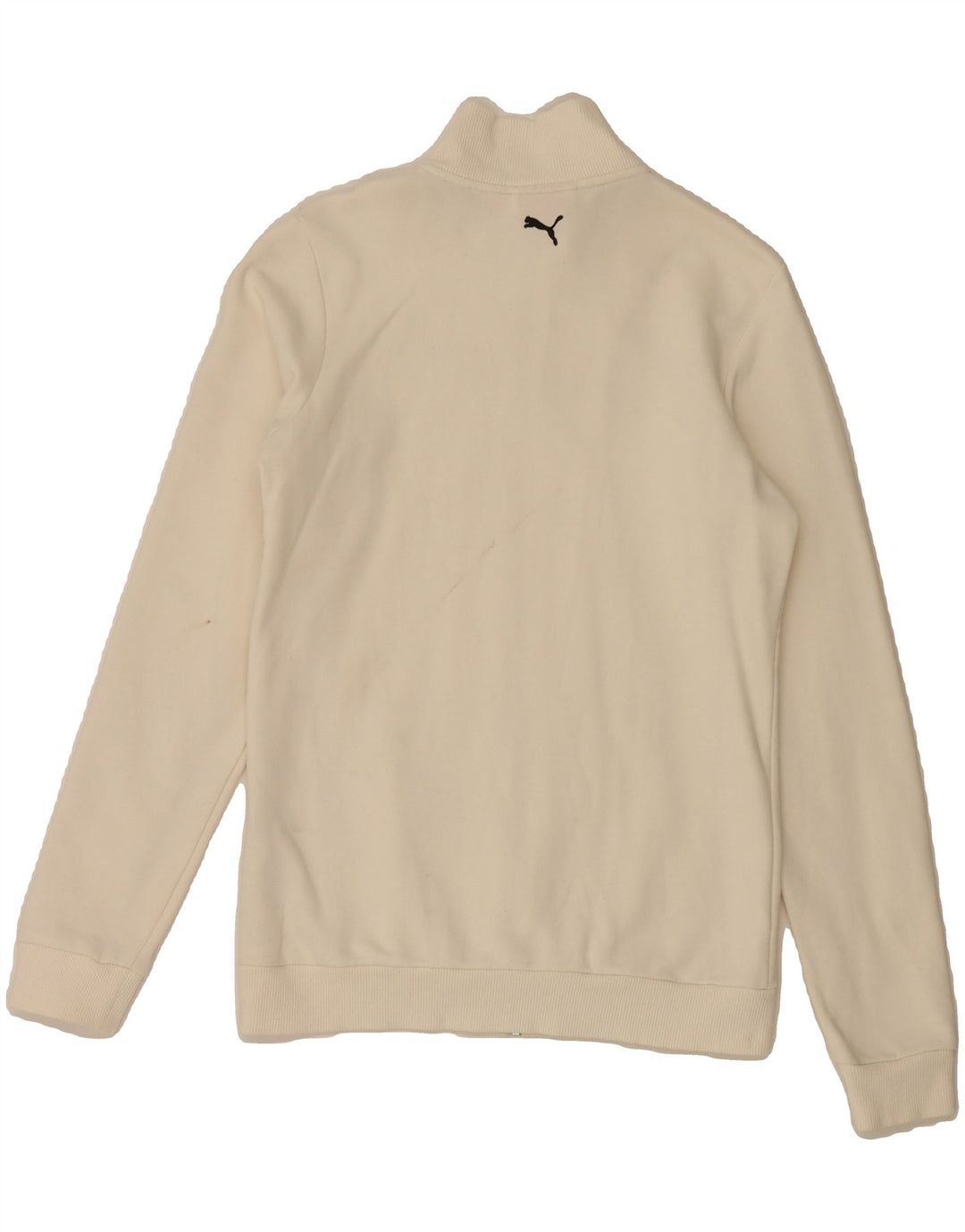 PUMA Boys Graphic Tracksuit Top Jacket 15-16 Years White Cotton Vintage Puma and Second-Hand Puma from Messina Hembry 