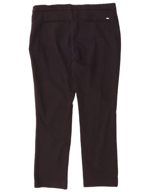 Tommy Hilfiger Womens Slim Chino Trousers US 10 Large W34 L28 Black Nylon