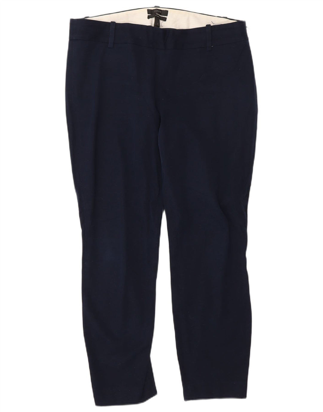 J. CREW Womens Minnie Slim Cropped Trousers US 8 Medium W30 L26 Navy Blue