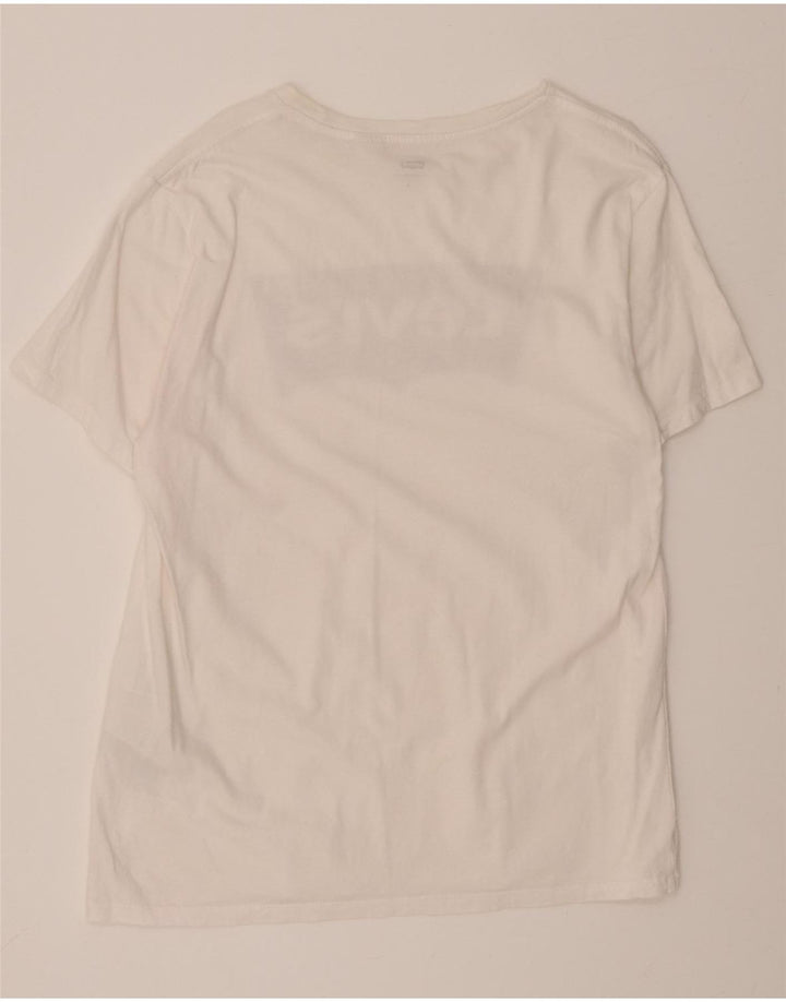 LEVI'S Mens Graphic T-Shirt Top Large White Cotton Vintage Levi's and Second-Hand Levi's from Messina Hembry 