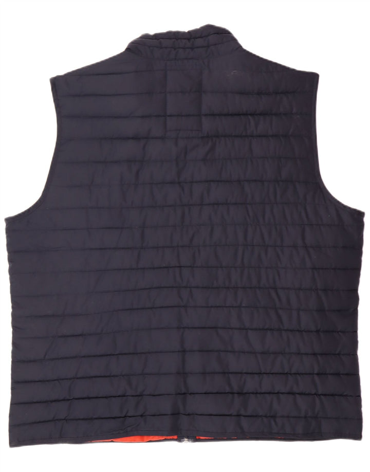 GAP Mens Padded Gilet UK 44 2XL Navy Blue Polyester