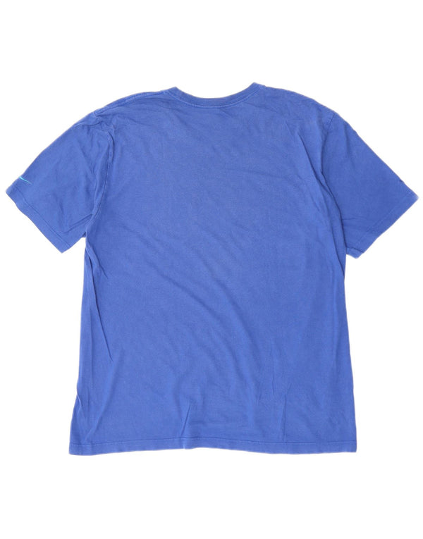 NIKE Mens Graphic T-Shirt Top XL Blue Cotton