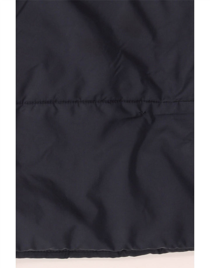 Adidas Mens Padded Jacket UK 38 Medium Navy Blue Polyester