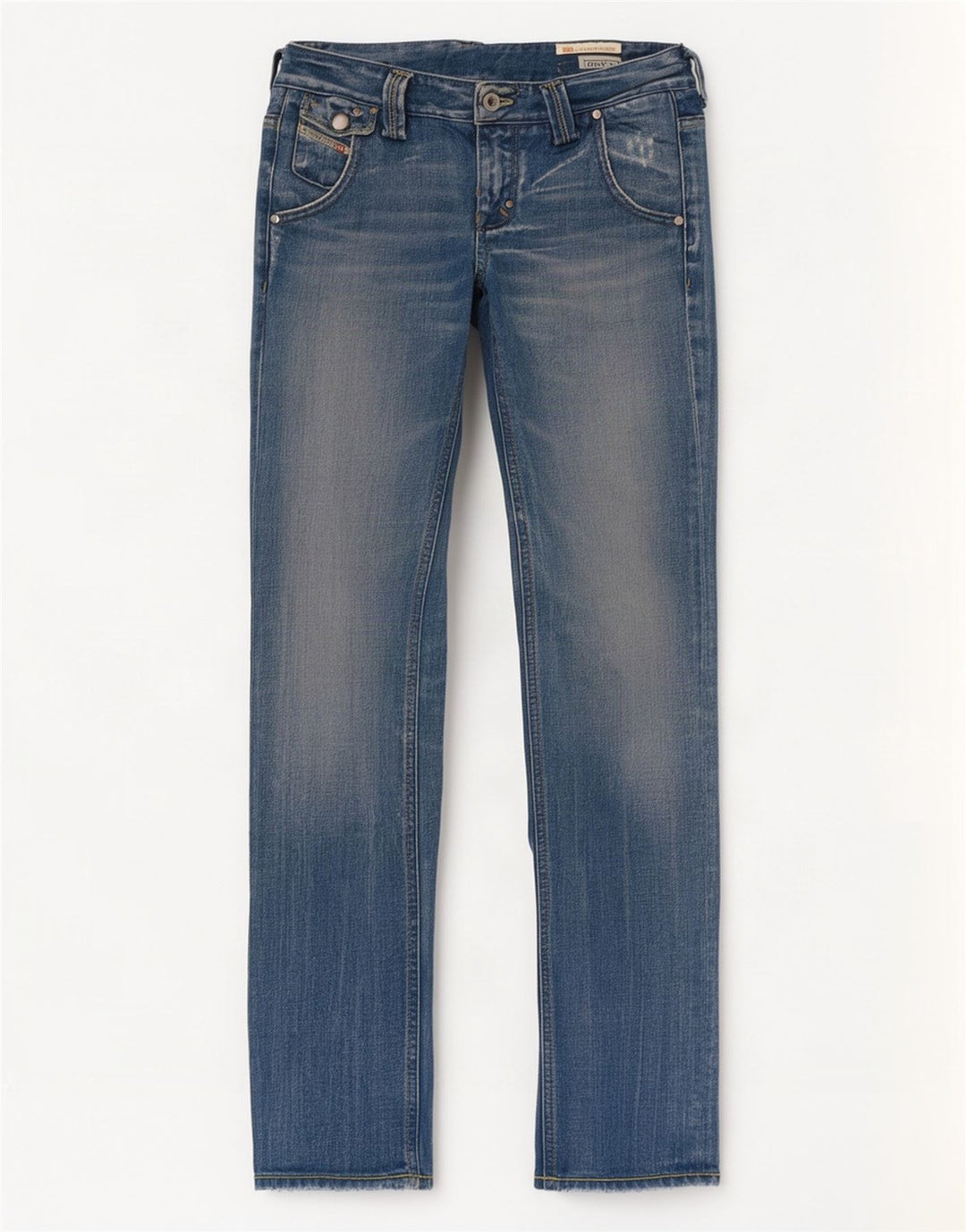 Diesel Womens Chela Slim Jeans W25 L32 Blue Cotton