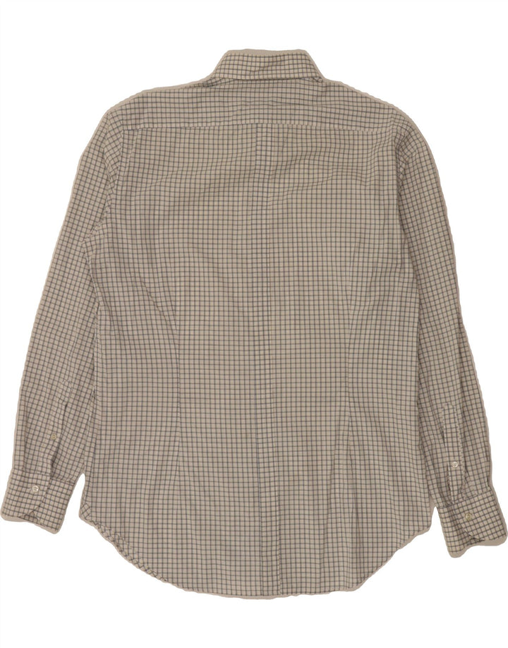 UNGARO Mens Shirt Size 42 16 1/2 Large Grey Check Cotton Vintage Ungaro and Second-Hand Ungaro from Messina Hembry 