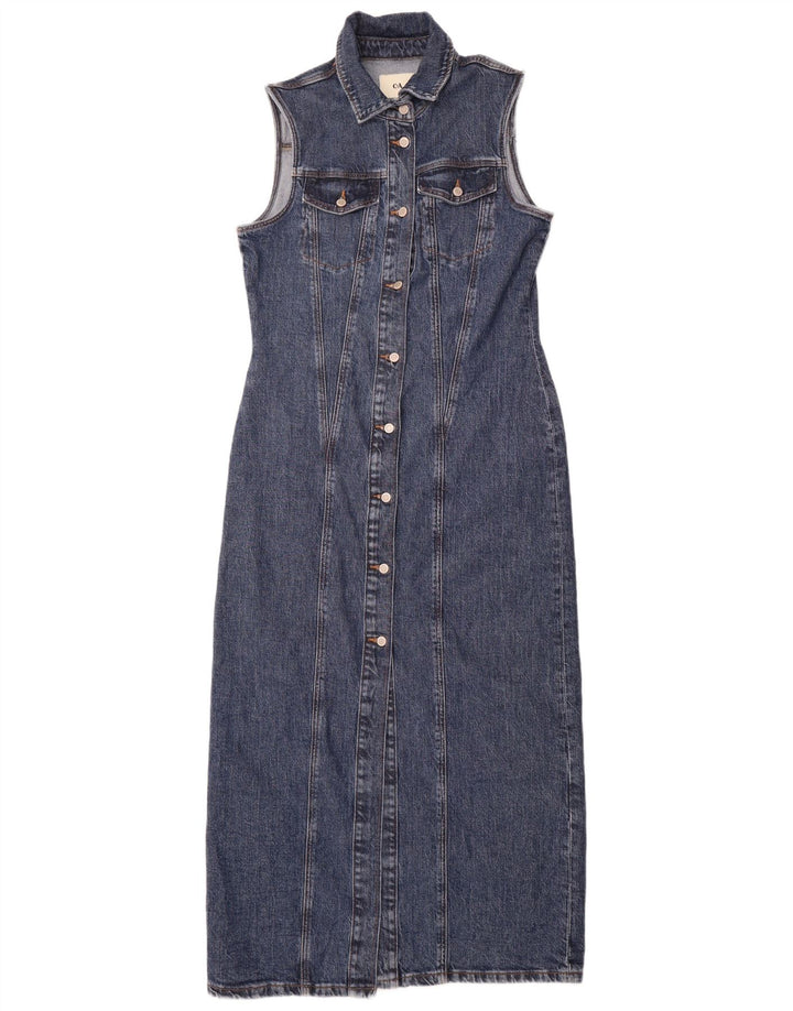 C & A Womens Sleeveless Denim Dress EU 40 Medium Blue Cotton