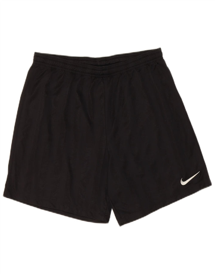 Nike Mens Sport Shorts Medium Black Pinstripe Polyester