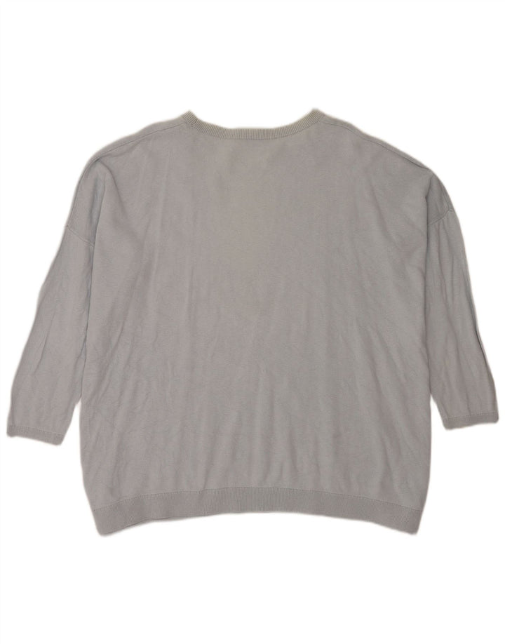 Cos Womens Jumper Sweater Medium Blue Cotton