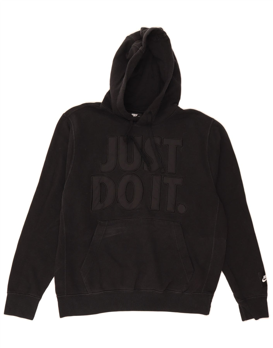 NIKE Womens Oversized Graphic Sweatshirt Jumper UK 14 Medium Black Cotton Vintage Nike and Second-Hand Nike from Messina Hembry 