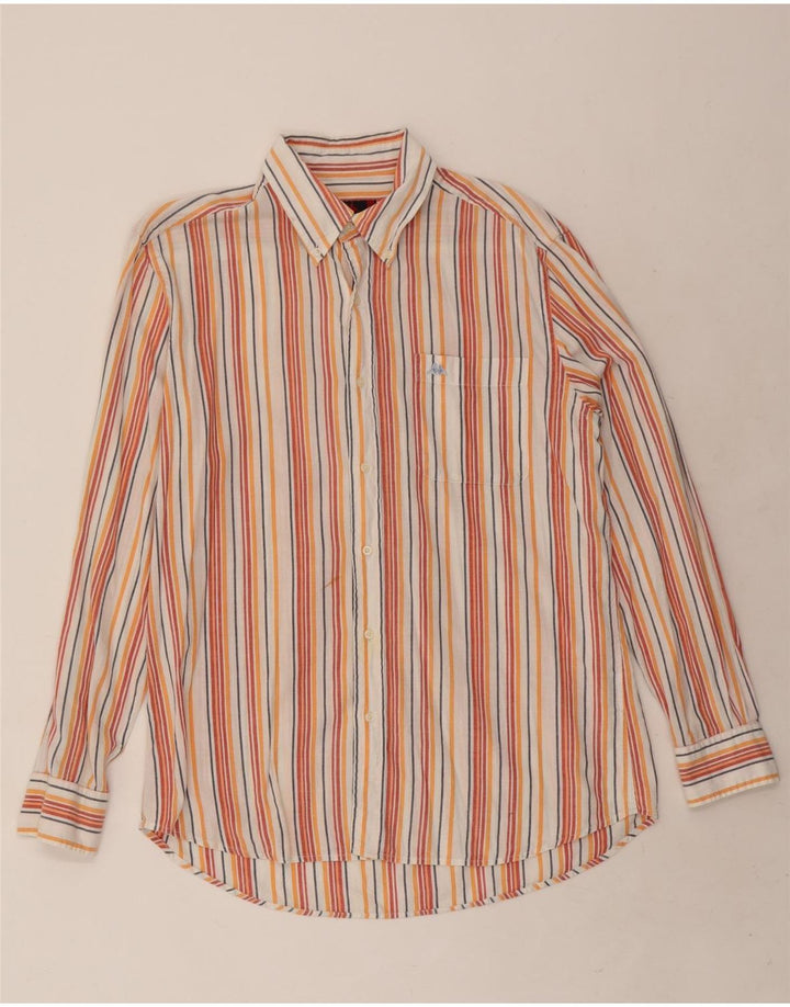 Kappa Mens Shirt Large Multicoloured Striped Cotton