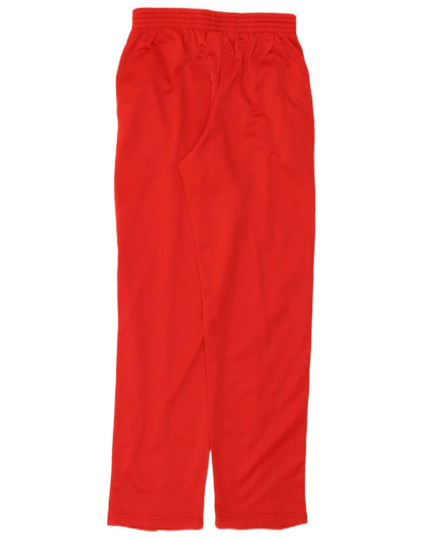 Asics Womens Graphic Tracksuit Trousers UK 12 Medium  Red Polyester