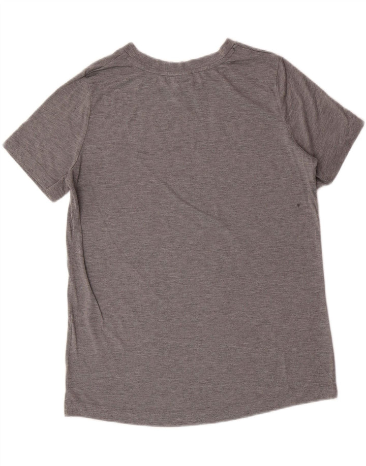 NIKE Womens Oversized Graphic T-Shirt Top UK 10 Small Grey Polyester Vintage Nike and Second-Hand Nike from Messina Hembry 