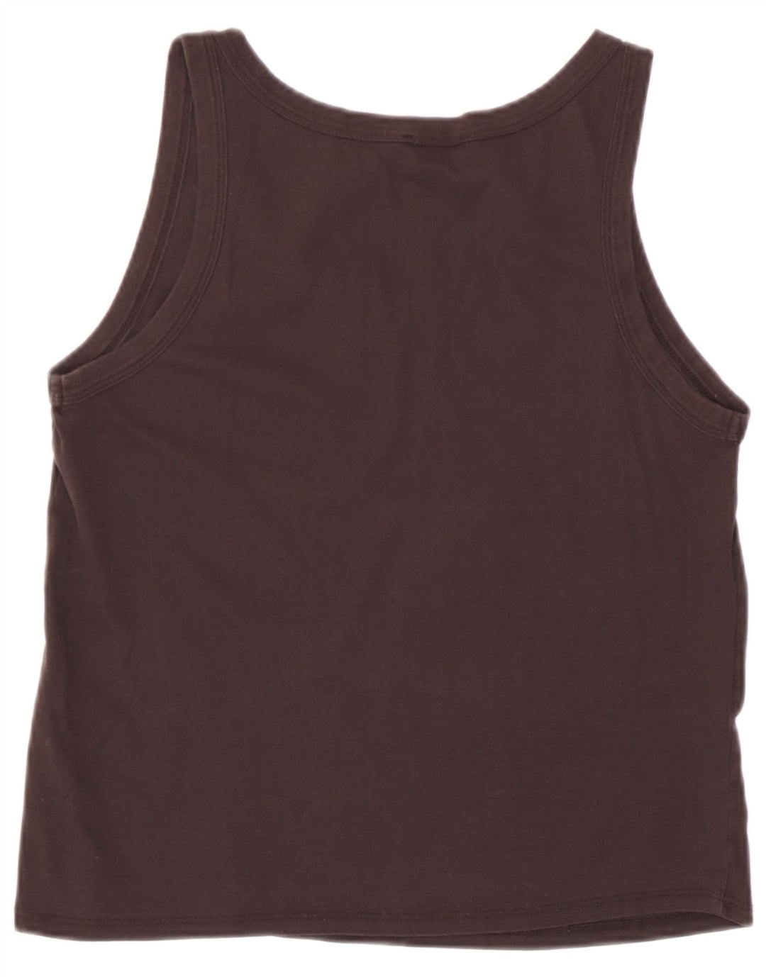 Massimo Dutti Womens Vest Top UK 14 Large Black Cotton