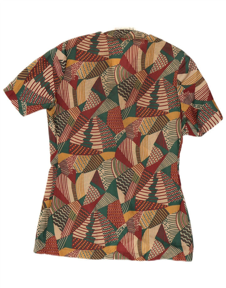 Vintage Womens Shirt Blouse IT 42 Medium Multicoloured Geometric