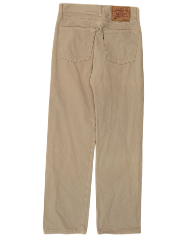 Levi's Mens 501 Straight Jeans W27 L28 Beige Cotton