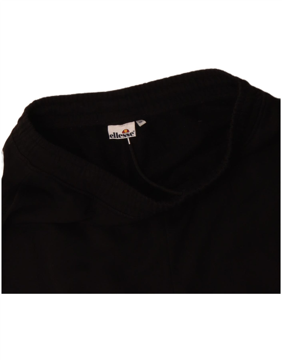 ELLESSE Womens Tracksuit Trousers UK 14 Medium  Black Cotton