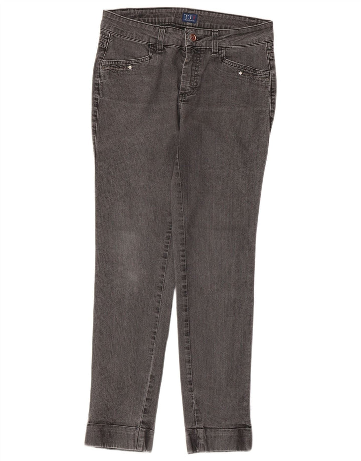 Trussardi Womens Slim Jeans W26 L28 Grey Cotton