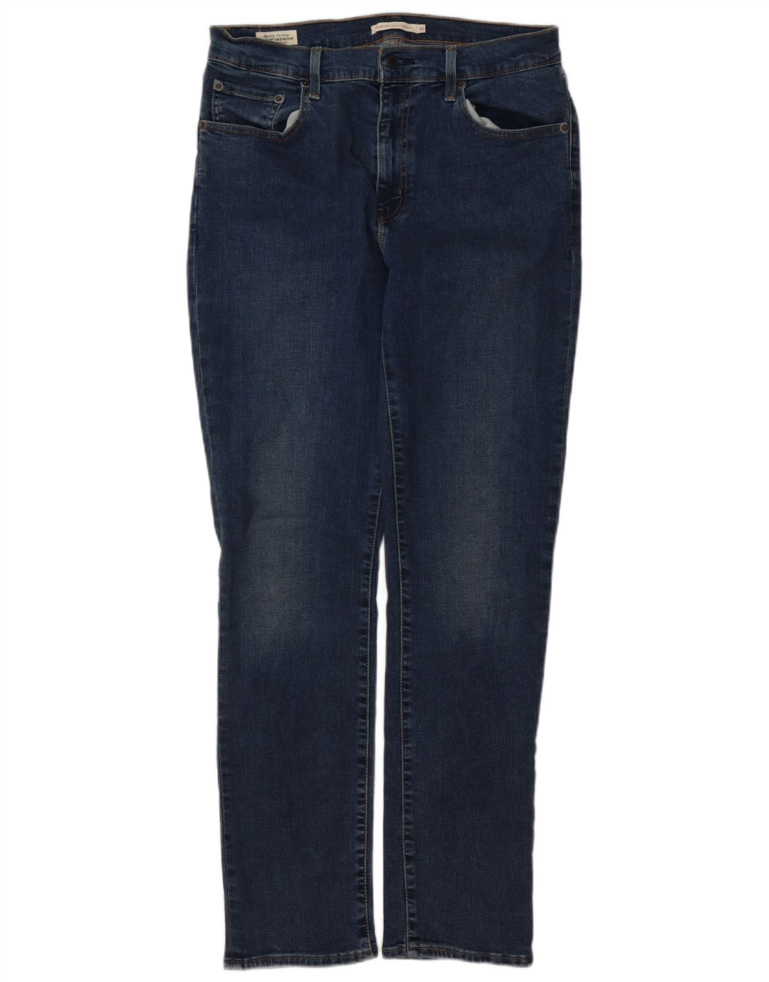 LEVI'S Womens 724 High Rise Straight Jeans W32 L32 Blue Cotton