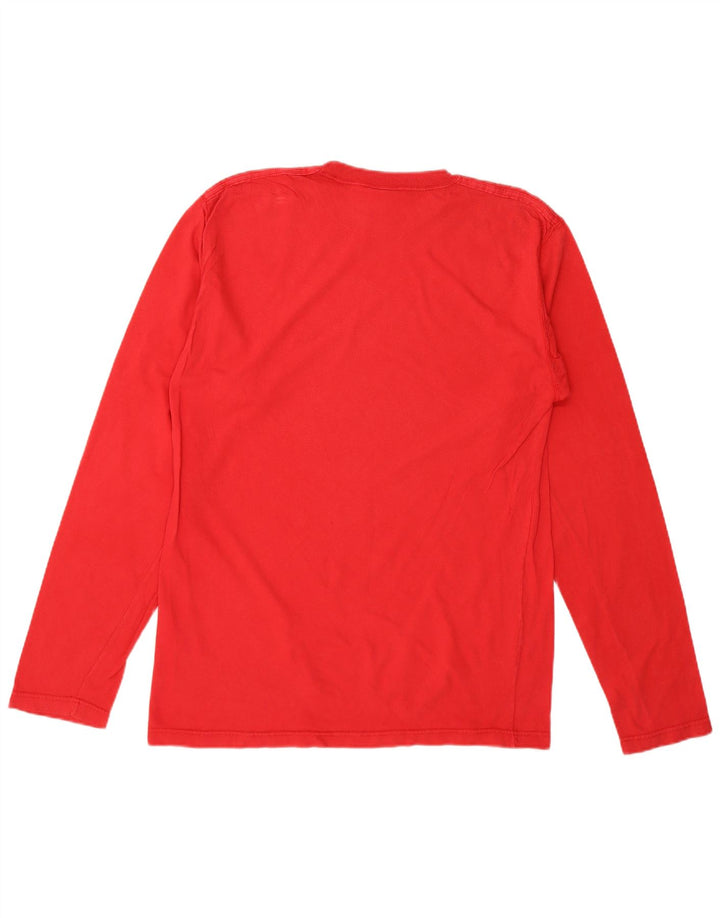 Adidas Mens Top Long Sleeve UK 36/38 Small Red