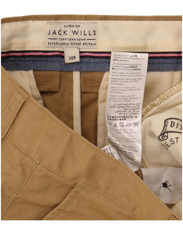 Jack Wills Mens Chino Shorts W30 Medium  Beige Cotton