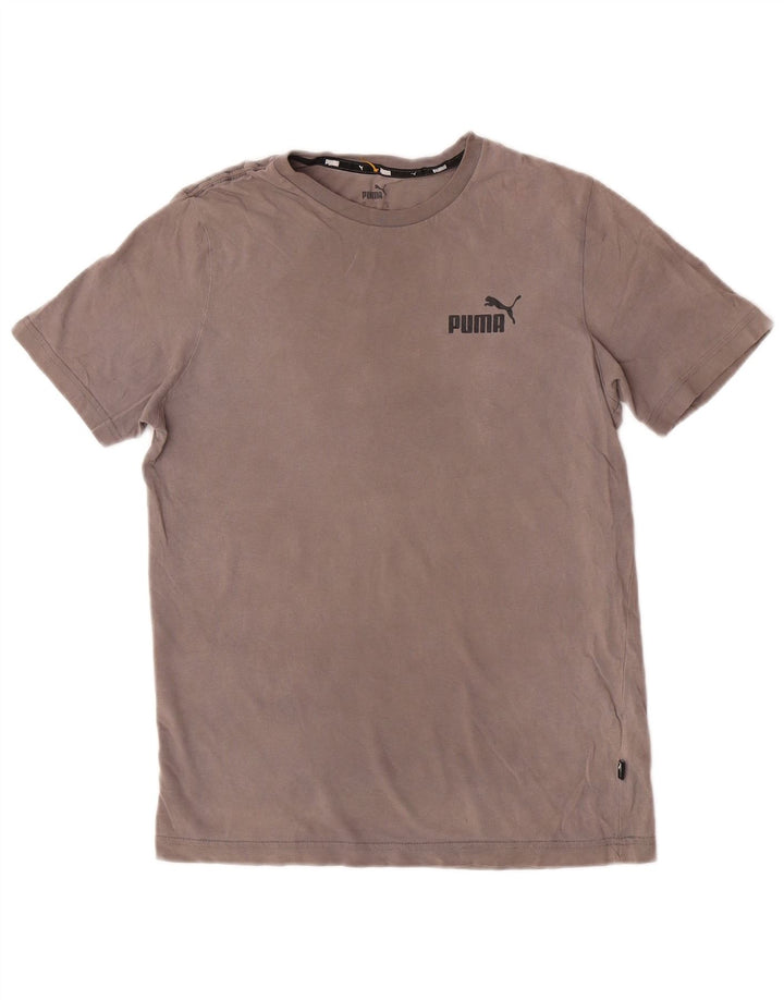 Puma Mens T-Shirt Top Small Grey Cotton
