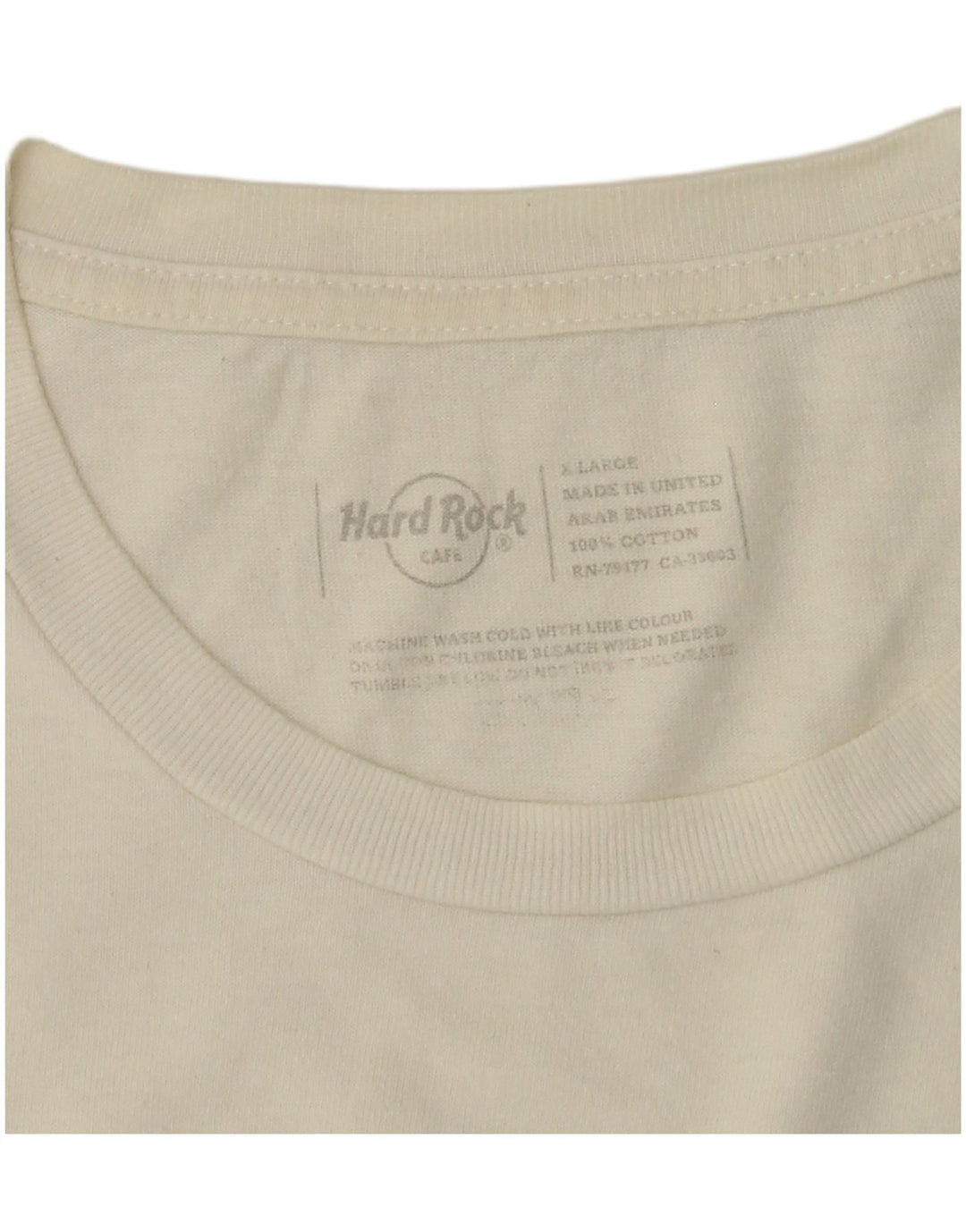 Hard Rock Cafe Womens Dublin Graphic T-Shirt Top UK 18 XL White Cotton