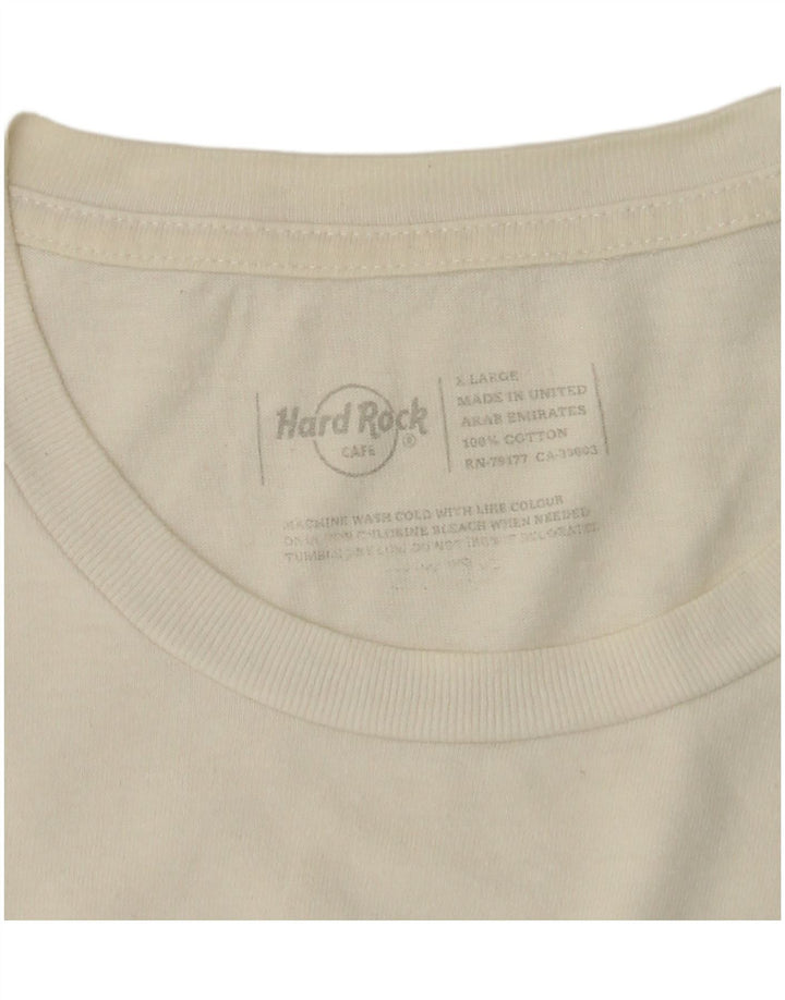 Hard Rock Cafe Womens Dublin Graphic T-Shirt Top UK 18 XL White Cotton