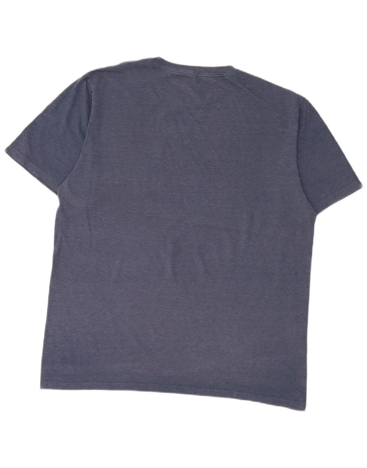 Converse Mens T-Shirt Top Large Blue Cotton