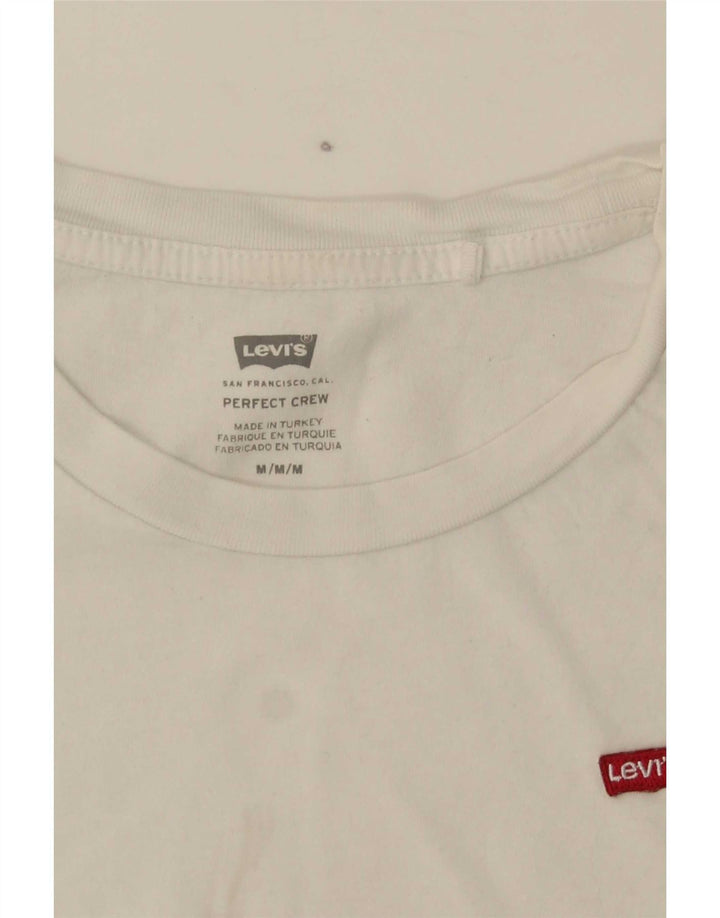 Levi's Womens T-Shirt Top UK 14 Medium White