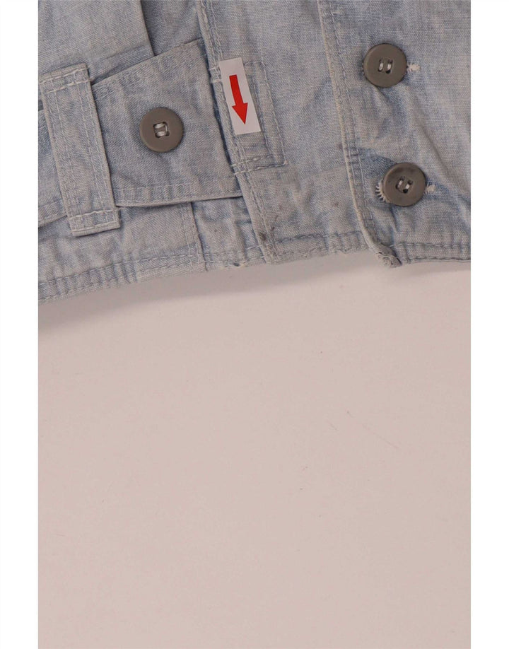 Vintage Mens Bomber Denim Jacket UK 36 Small Blue