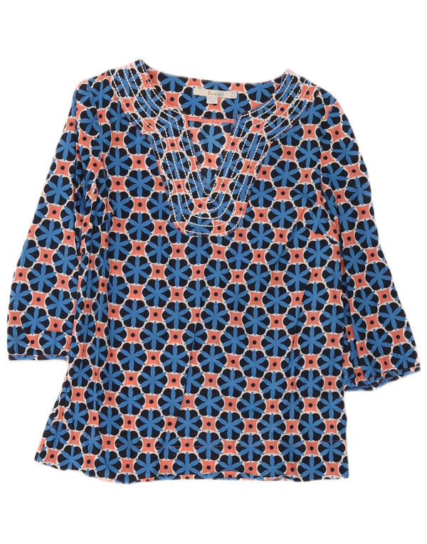 Boden Womens 3/4 Sleeve Tunic Top UK 12 Medium Multicoloured Geometric