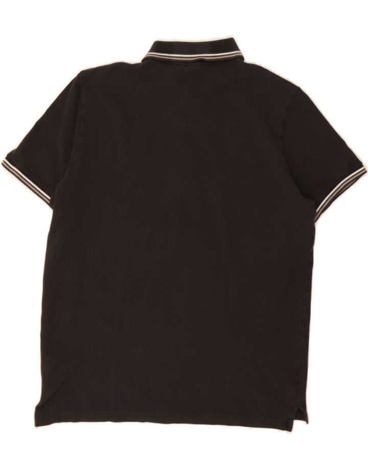 PUMA Mens Polo Shirt Medium Black Cotton Vintage Puma and Second-Hand Puma from Messina Hembry 