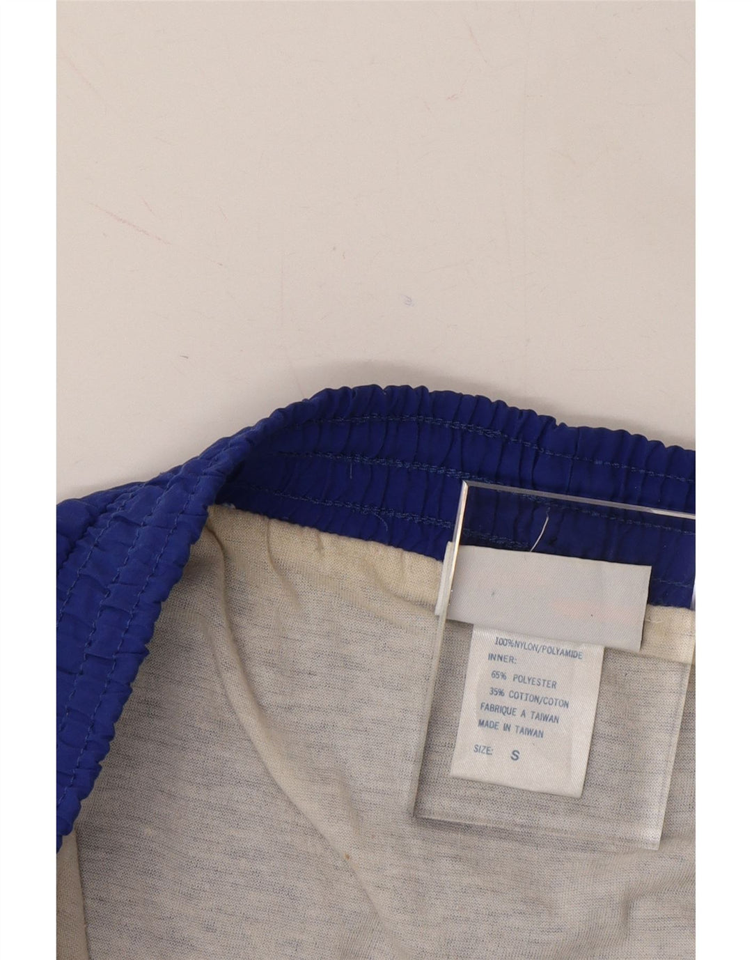 REEBOK Mens Swimming Shorts Small Navy Blue Polyester Vintage Reebok and Second-Hand Reebok from Messina Hembry 