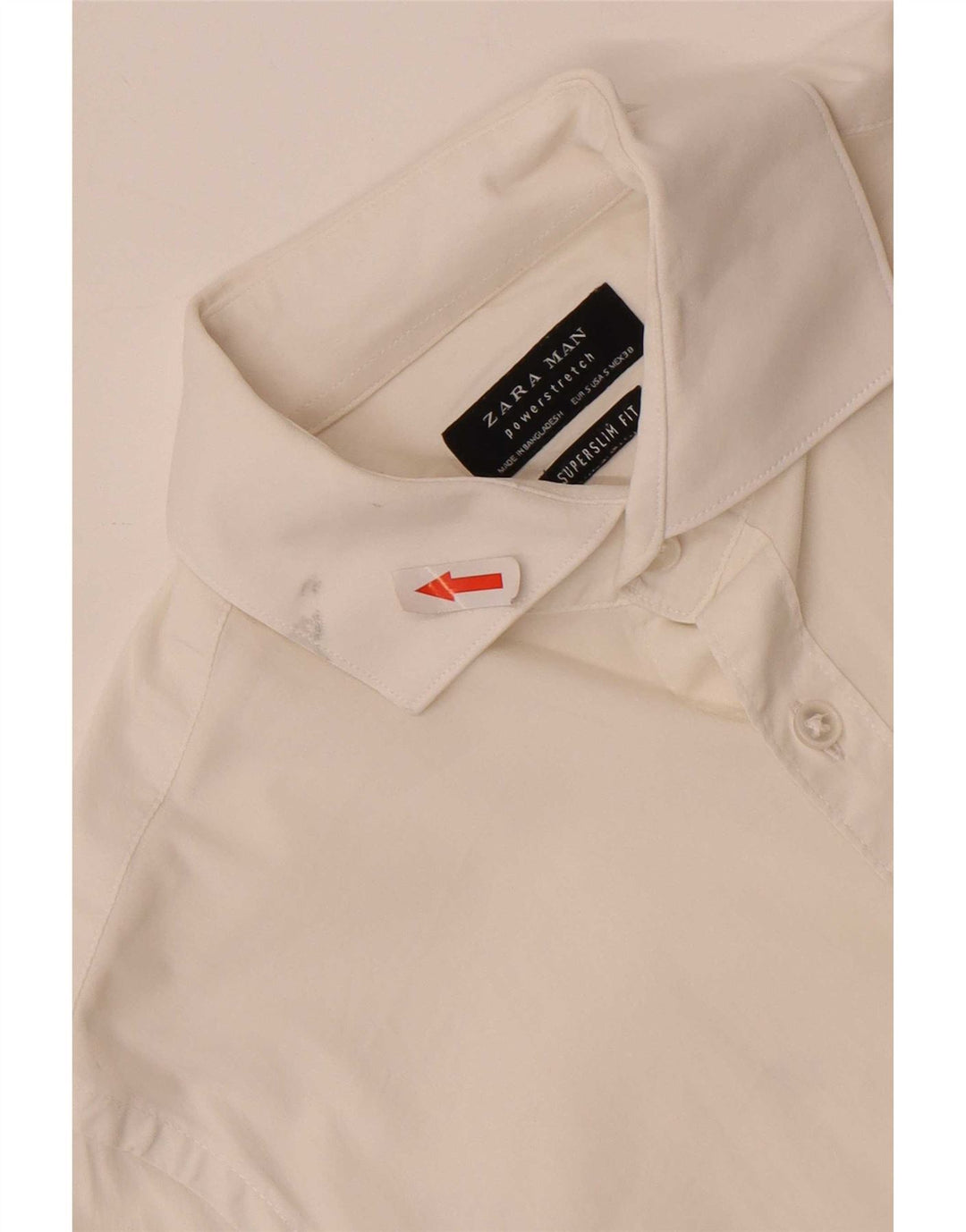 Zara Mens Super Slim Fit Shirt Small White