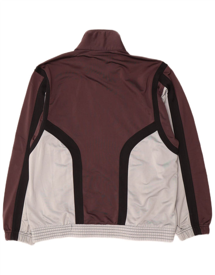 Sergio Tacchini Mens Tracksuit Top Jacket IT 46 Small Brown Colourblock