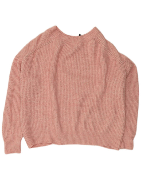 FRENCH CONNECTION Womens Boat Neck Jumper Sweater UK 16 Large Pink