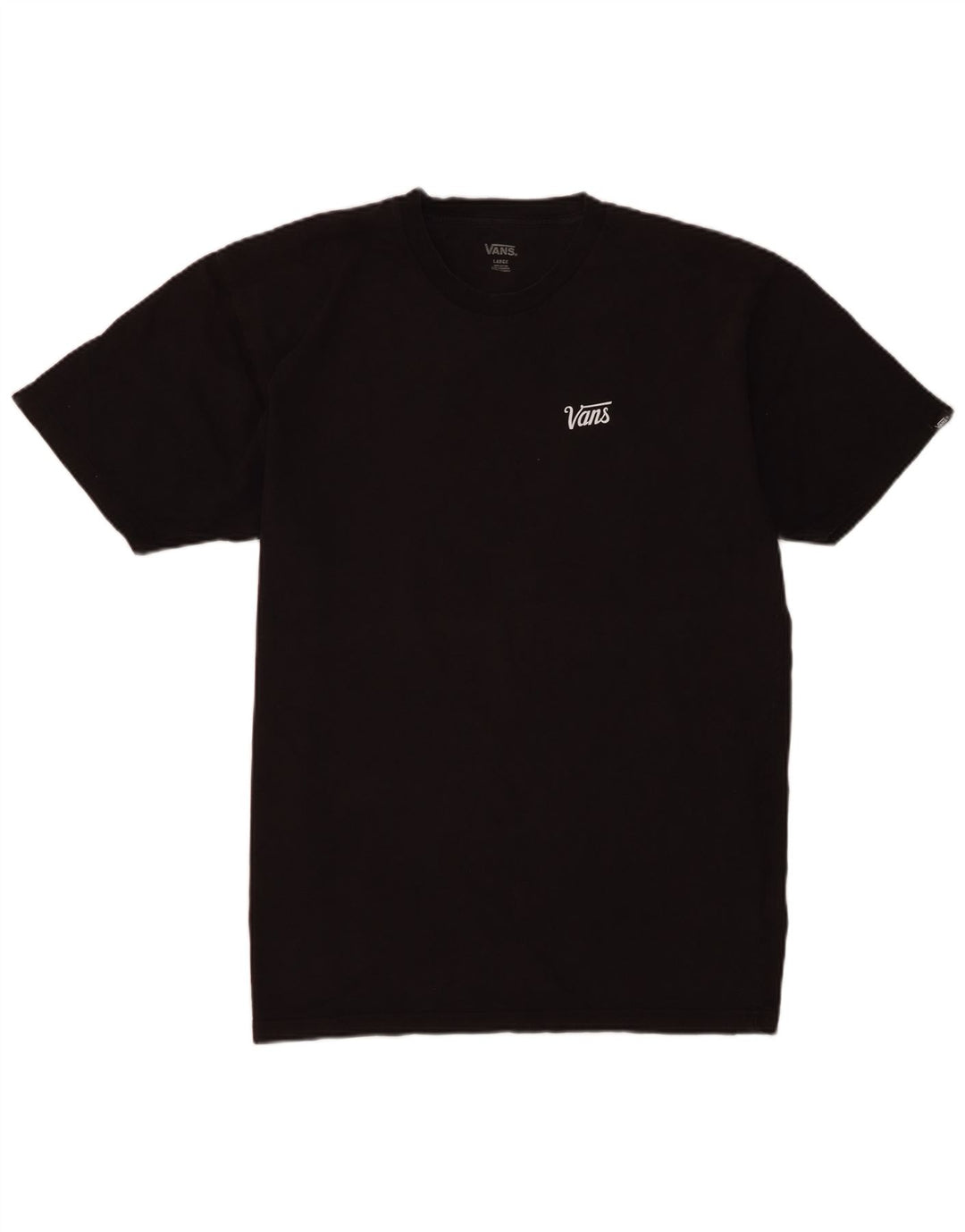Vans Mens T-Shirt Top Large Black Cotton