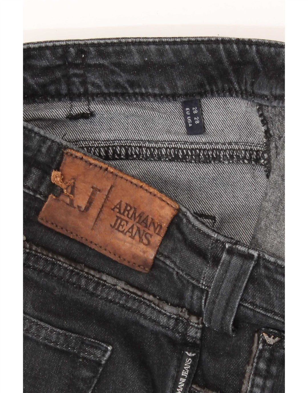 Armani Womens Straight Jeans W28 L28 Grey