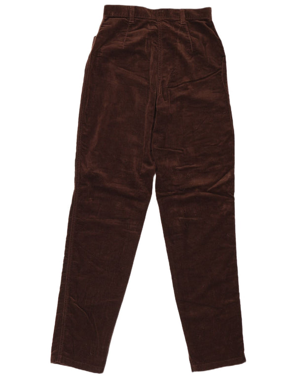 Calvin Klein Womens Straight Casual Trousers W26 L32 Brown