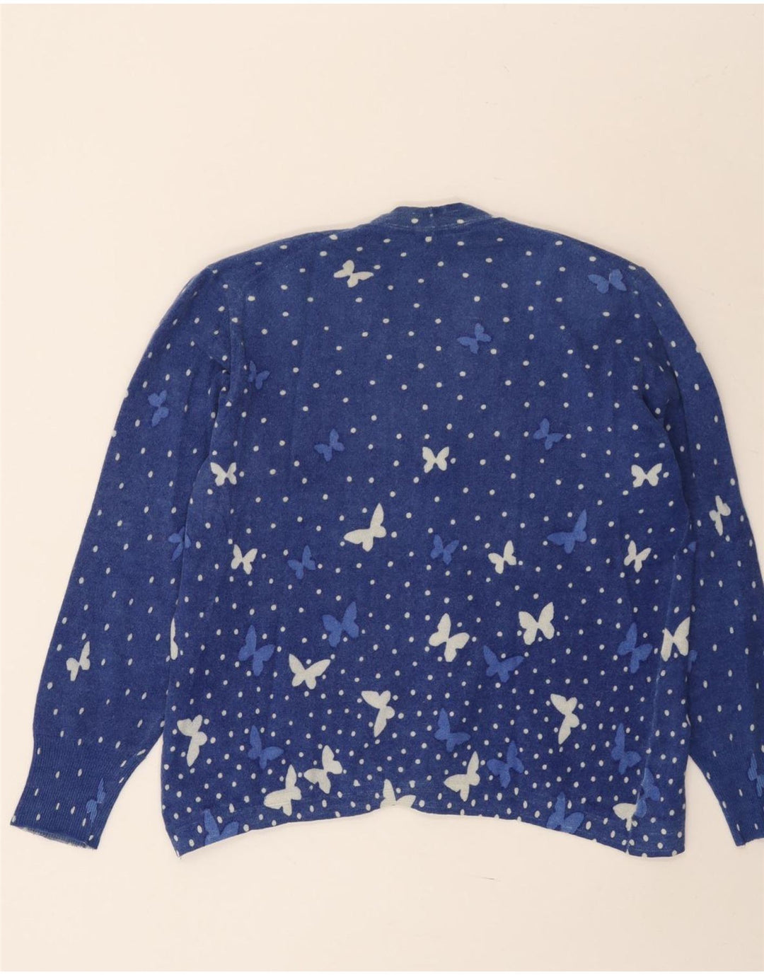 Heron Womens 2 Piece Skirt Set UK 14 Medium W34 Blue Spotted Butterfly