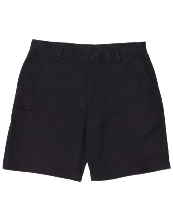 IZOD Mens Cargo Shorts W38 XL Navy Blue Polyester