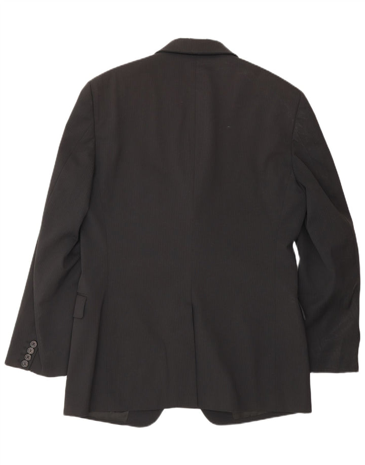 PRADA Mens 3 Button 2 Piece Suit IT 52 XL W34 L30 Black Classic