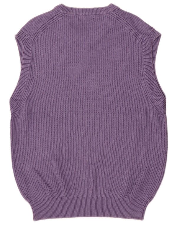 Zara Mens Vest Tank Top Medium Purple Cotton