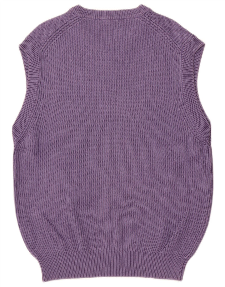 Zara Mens Vest Tank Top Medium Purple Cotton