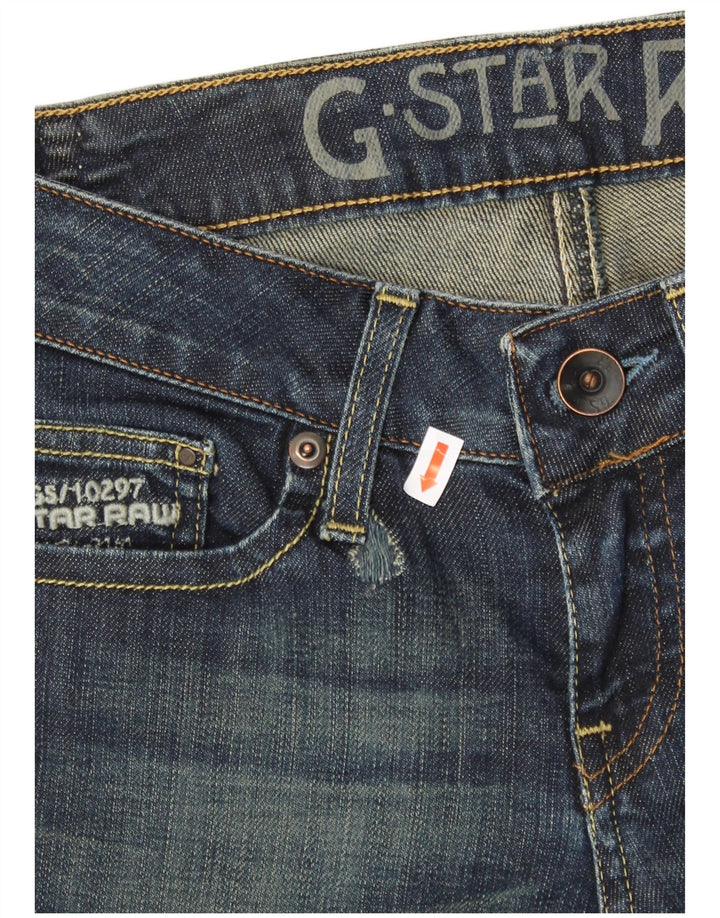 G-STAR Womens Crop Slim Jeans W27 L26 Blue Cotton